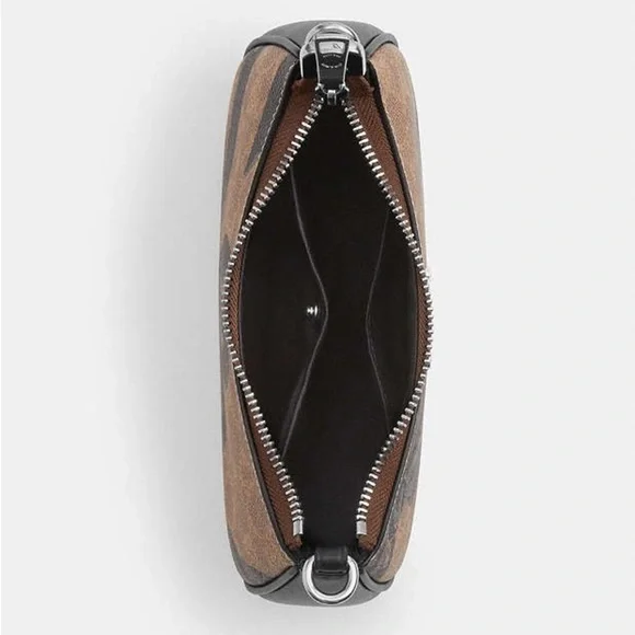 New COACH Teri Mini Crossbody Bag In Signature Canvas With Bow Print - Picture 5 of 10